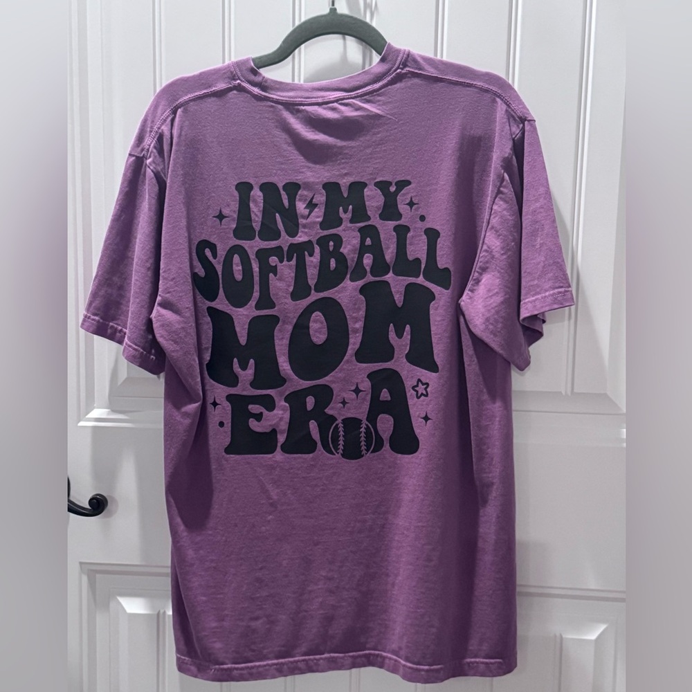 Comfort Colors Plum softball era shirt XL New